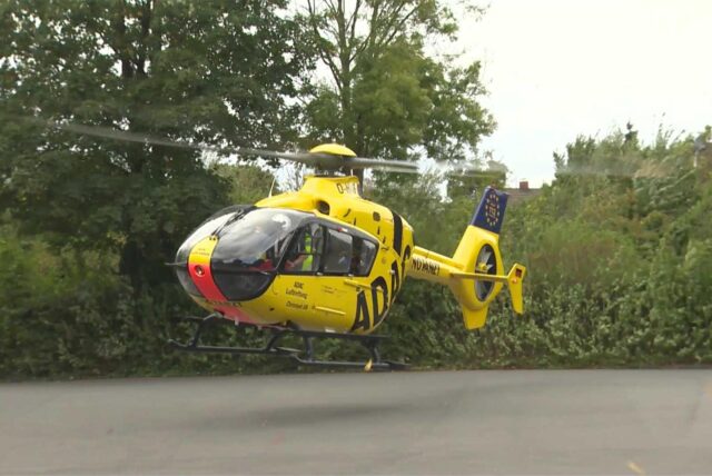 Der Hubschrauber wurde am Ende doch nicht benötigt.