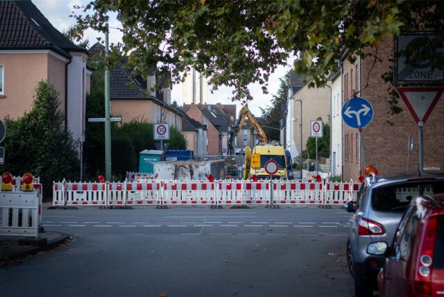 Foto der gesperrten Malteserstraße.