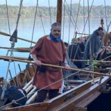 Legionäre auf dem Römerschiff Victoria