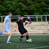 Der Recklinghäuser Jacob Koenen (l.) kommt zu spät: Levent Oral schiebt den Ball zum 2:0 für Fenerbahce ins Tor.   FOTO Ralf Deinl