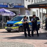 Polizei auf Halterner Marktplatz