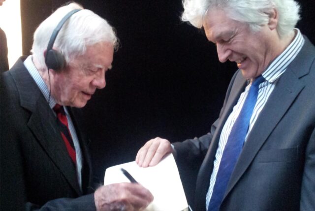 Heinz-Jürgen Reitmeyer traf Ex-US-Präsidenten Jimmy Carter in Deutschland.