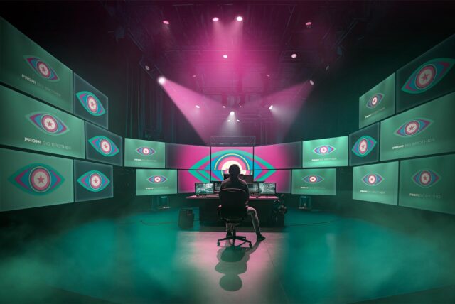 Das Promi Big Brother Studio 2024. Die neue Staffel der Realityshow «Promi Big Brother» startet am 07.10.2024 in Sat.1 und Joyn.
