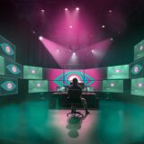 Das Promi Big Brother Studio 2024. Die neue Staffel der Realityshow «Promi Big Brother» startet am 07.10.2024 in Sat.1 und Joyn.