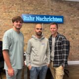Lars Biermann und Luca Füllgraf (M.) zu Gast bei Host Tobias Weckenbrock im Podcast unserer Redaktion.