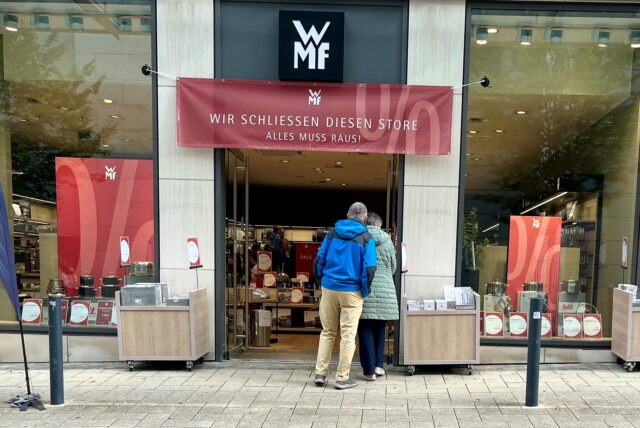 WMF in der Dortmunder City schließt.