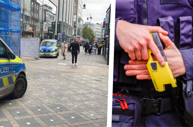In der Dortmunder Innenstadt gab es am Montagmorgen einen größeren Polizeieinsatz.