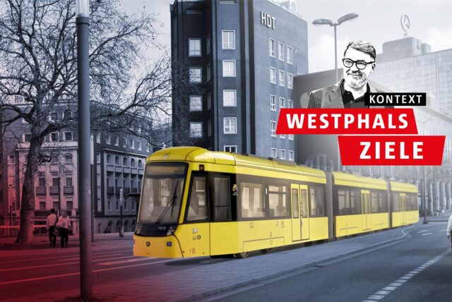 Auf einer Visualisierung ist zu sehen, wie es aussehen wird, wenn bald eine neue Citybahn am Hauptbahnhof Essen hält.