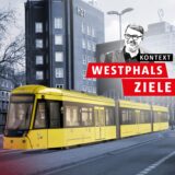 Auf einer Visualisierung ist zu sehen, wie es aussehen wird, wenn bald eine neue Citybahn am Hauptbahnhof Essen hält.