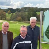 Wolfgang Dressler, Reiner Kötter und Karl-Heinz Platzek (v.l.) sind entspannt, was die Zukunft des Golfclubs angeht. Der Vorstand hat Pläne in der Schublade.