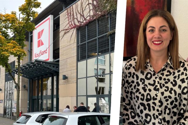 Bildkombo: Kaufland-Markt an der Heimbrügge in Mengede und Rechtsanwältin Jenna Gerlinger.