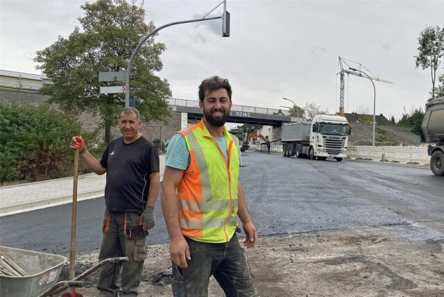 Brückenbaustelle an der Hagener Straße in Dortmund-Kirchhörde