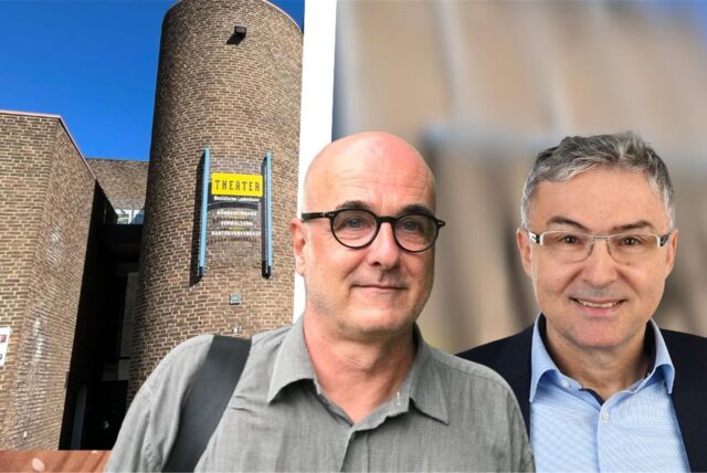 Ralf Ebeling und Günter Wohlfarth gehen gemeinsam: Im Sommer 2026 ist Schluss für die beiden Leiter des Westfälischen Landestheaters Castrop-Rauxel.