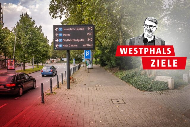 Parkleitsystem in der City
