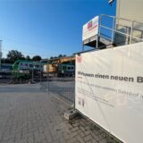 Aufnahme der Baustelle.