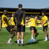 Die BVB-Profis trainieren im Jugendstadion.