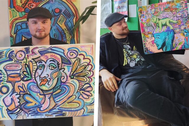 Marler Eduard Nesterük und seine bunten Kunstwerke