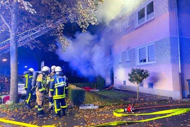 Kellerbrand mit Menschenrettung am 19.10.24 an der Wildermannstraße in Recklinghausen