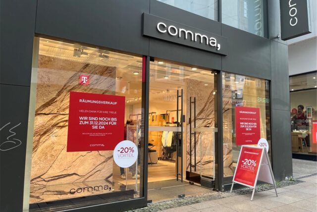 Die „Comma“-Filiale auf dem Westenhellweg in Dortmund schließt.