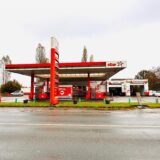 Außenansicht einer Tankstelle