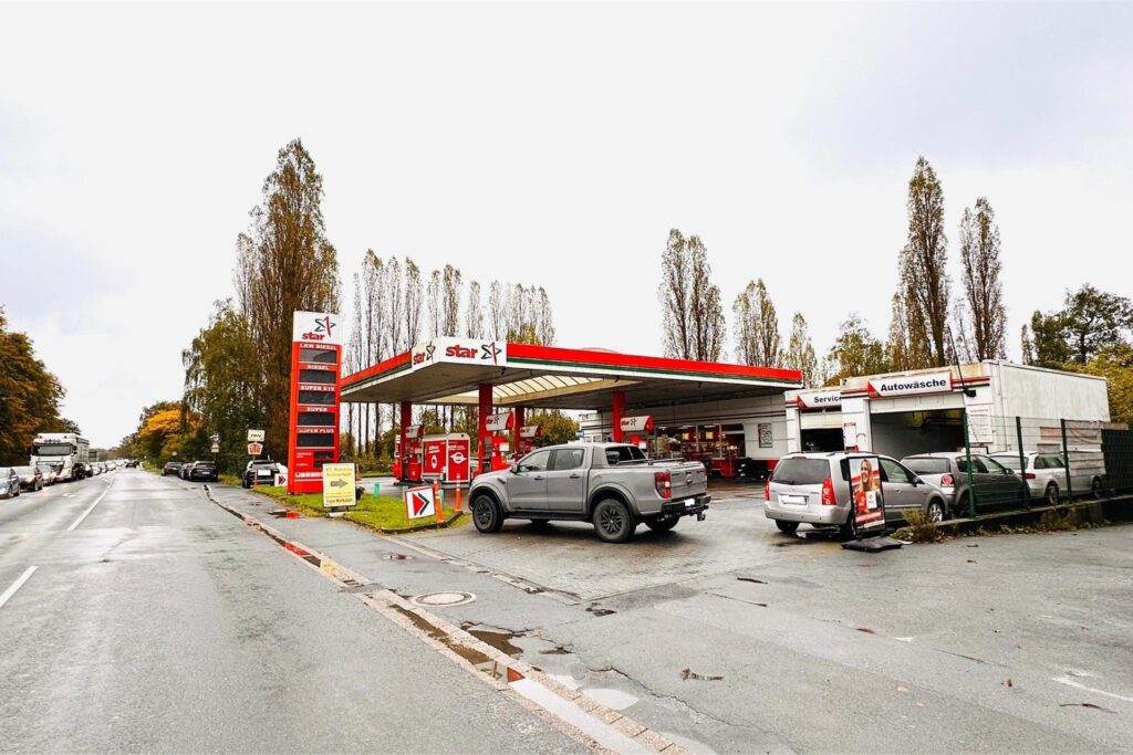 Ansicht einer Tankstelle in Waltrop