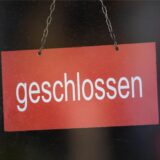 Schild geschlossen