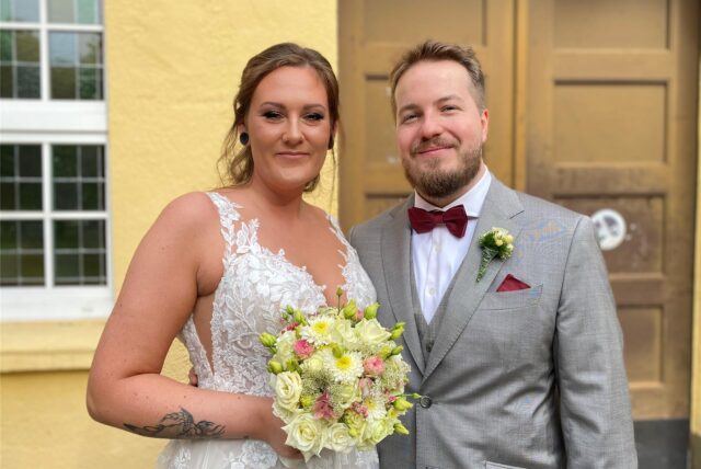 Dana Fischer und Nils Leske haben im Rathaus in Datteln geheiratet.