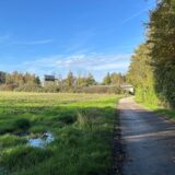 Die Dorlohstraße nach Norden fotografiert mit der A42-Brücke im Hintergrund