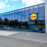 Blick auf die neue Lidl-Filiale an der Herner Straße in Recklinghausen.