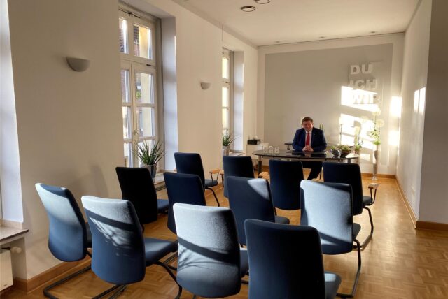 Bürgermeister Andreas Stegemann im Standesamt.