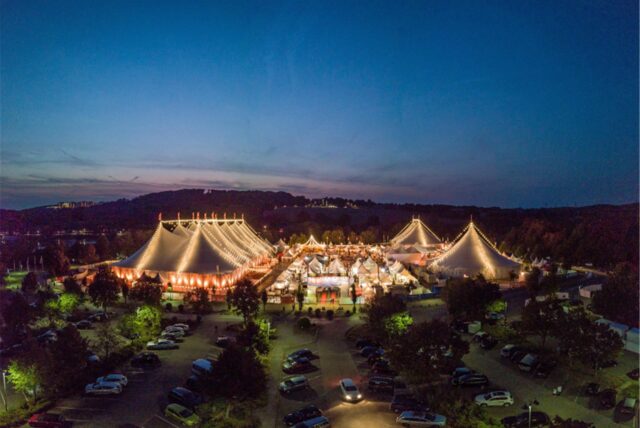 Blick auf das Zeltfestival Ruhr in Bochum.