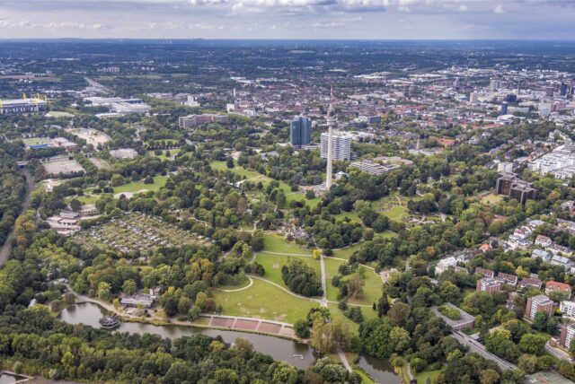 Der Westfalenpark aus der Luft
