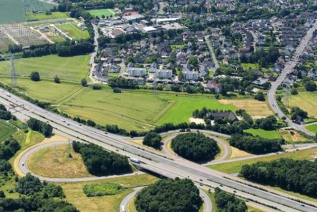 Das Autobahndreieck Dortmund/Witten.