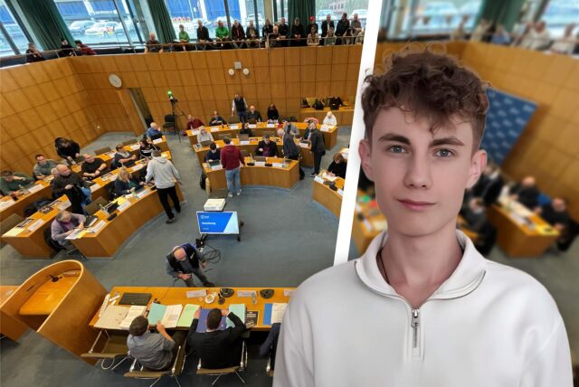 Nick Wandrei von der Grünen Jugend ärgert sich über das Verhalten von Ursula Mintrop-Werkle.