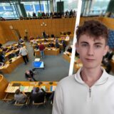 Nick Wandrei von der Grünen Jugend ärgert sich über das Verhalten von Ursula Mintrop-Werkle.