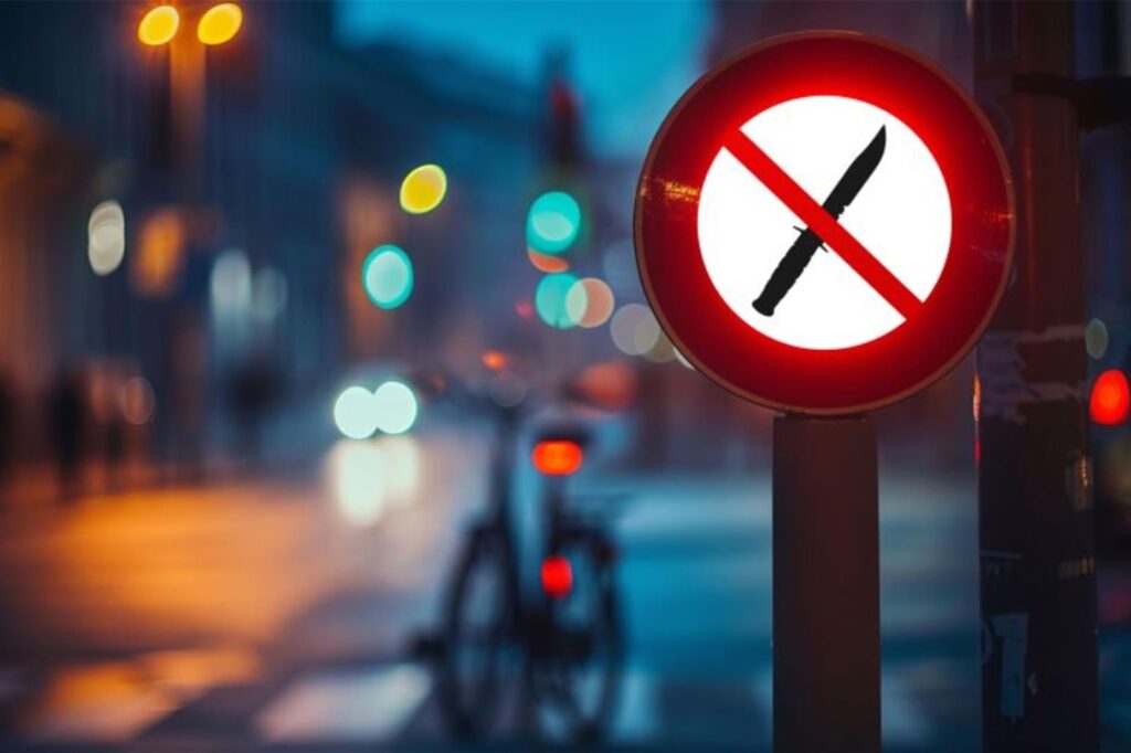 Plakatmotiv zur Anti-Messer-Kampagne des NRW-Innenministeriums Plakatmotiv zur Anti-Messer-Kampagne des NRW-Innenministeriums