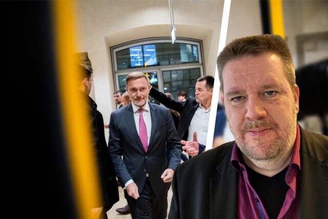 Christian Lindner, Bundesminister der Finanzen und FDP-Bundesvorsitzender, verlässt neben Stephan Thomae nach einem Fraktionstreffen nach der Entlassung das Reichstagsgebäude. Nils Bettinger, Fraktionsvorsitzender der FDP im Castrop-Rauxeler Stadtrat, kommentierte den Abend rund um das Ampel-Beben in Berlin und die Folgen.