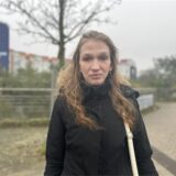 Eine Frau.