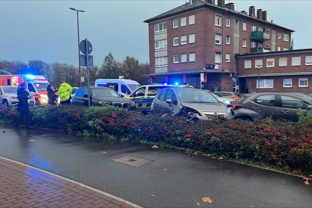 Auf Höhe der Mercaden in Dorsten kam es am Montagnachmittag zu einem Unfall.