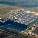 Das von GXO betriebene Logistikzentrum im Dorstener Stadtteil Wulfen aus der Luft.