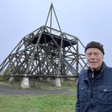 Jan Bormann besucht „seinen“ Spurwerkturm auf der Halde Brockenscheidt.