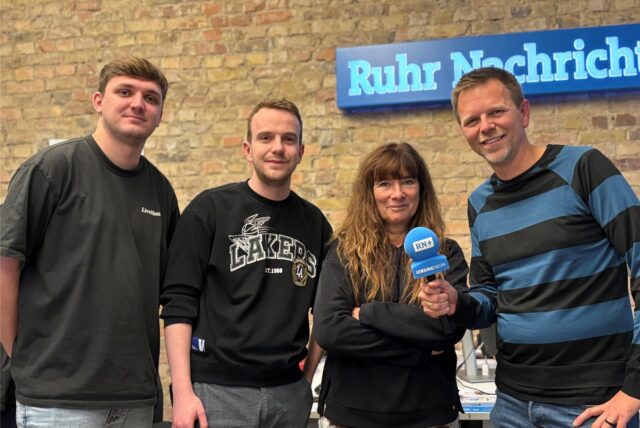 Das PottCAS-Team in Episode 115: Lars Biermann, Tewe Schefer, Ronny von Wangenheim und Host Tobias Weckenbrock (v.l.).