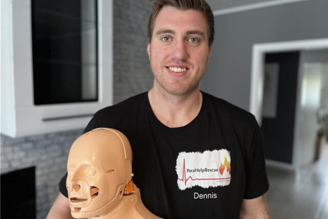 Erste Hilfe kann jeder leisten! Tipps wie es richtig geht, hat Feuerwehrmann Dennis Böddeker.