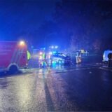 Feuerwehr im Einsatz bei einem Unfall in Datteln.