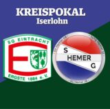 Collage aus den Vereinslogos von der SG Eintracht Ergste und der SG Hemer.