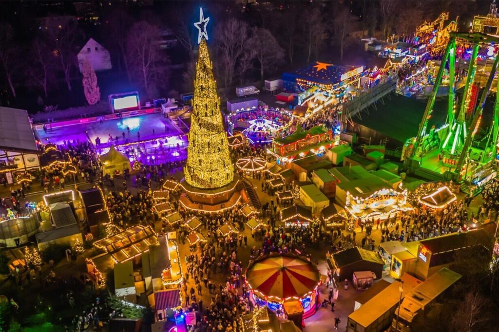 Beim Cranger Weihnachtszauber gibt es sowohl Besinnlichkeit als auch Kirmes-Action.