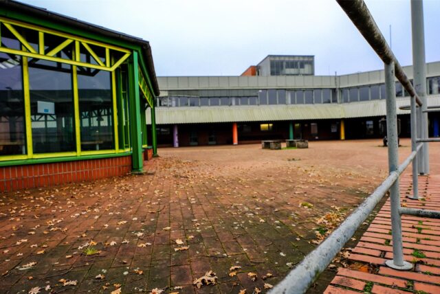 Ehemaliges DMT-Bergbauberufskolleg an der Kölner Straße in Recklinghausen