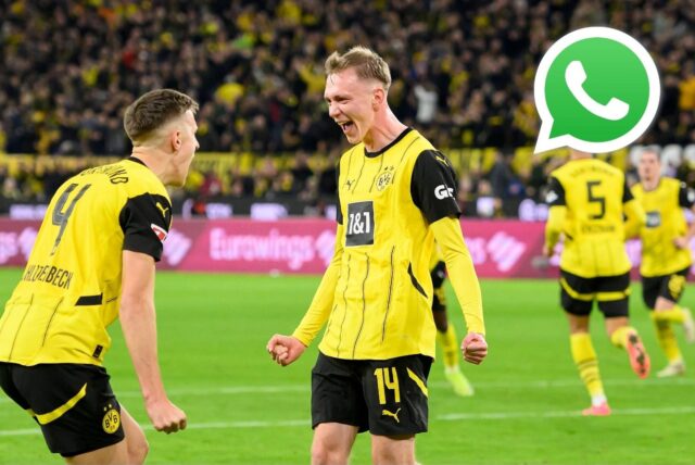 Nico Schlotterbeck und Maximilian Beier jubeln.