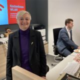 Therese Berg arbeitet seit 30 Jahren in der Sparkassen-Filiale in Marl-Hamm.