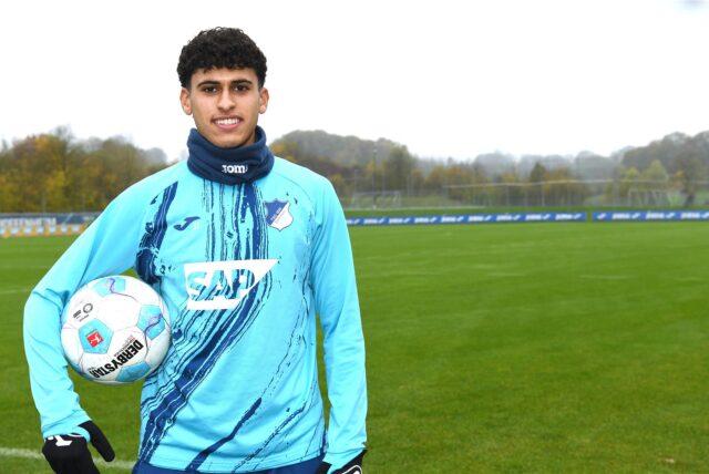 Fußball, 14. November 2024, Nachwuchsleistungszentrum TSG Hoffenheim. Ayoube Echghouyab wechselte von der Spvgg. Erkenschwick zur TSG Hoffenheim und ist beim dortigen Regionalligisten bestens angekommen.